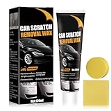 Auto-Kratzer-Reparaturpaste, 2024 Neu Kratzer-Reparatur Wachs für Auto, 120ml Autolack Reparatur Polieren Paste, Auto Kratzerentfernungs,Auto-Kratzer-Entferner für Entfernung Tiefen (1 Set)