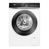 Siemens WG44B2040 Waschmaschine iQ700, Frontlader mit 9kg Fassungsvermögen, 1400 UpM, speedPack XL, Antiflecken-System, Home Connect, Weiß, 60cm