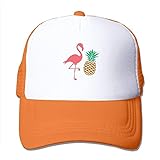 Unisex Baseballkappen Flamingos und Ananas Sommer Visier Sport Kappen Verstellbare Mesh Rücken Trucker Cap, mehrfarbig, Einheitsgröße
