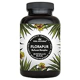 Florapur Kulturen Komplex - 20 Bakterienkulturen & Bio Inulin - 180 magensaftresistente Kapseln - 20 Mrd. KbE je Tagesdosis - u.a. Milchsäurebakterien, Bifidobakterien - vegan, laborgeprüft