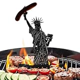 Grillwürstchenhalter Für Grill, Metall Grillhalter Für Hot Dogs, Würstchenständer mit Göttinnenstatuen Design für Partys Camping Picknick und Gartenfeste