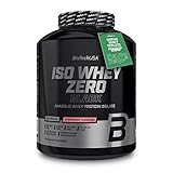 BioTechUSA Iso Whey Zero Black - Premium Protein mit Kreatin, Zink, Vitamin B3 & Aminosäuren | 90% Protein | Zuckerfrei, Laktosefrei, Glutenfrei, 2.27 kg, Erdbeere