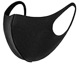 Björn Swensen 10 x Mundmasken für Freizeit Sport Training Mundschutz Staub Pollen Gesichtsmaske Fashion Maske Gesichtsschutz Face Masks Sportmaske waschbar Q schwarz