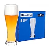 Van Well 6er Set Bavaria Weizenbiergläser klar | Bierglas...