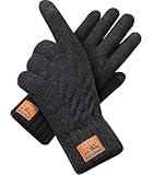 CHENMEI Winterhandschuhe Strickhandschuhe für Herren Damen - Touchscreen Wollhandschuhe, Warme Winterhandschuhe mit Fleecefutter,Wintergeschenke Outdoor für Männer und Frauen