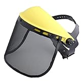 Sicherheitsgesichtsschild mit Mesh Visor für Kettensägen -Trimmer Pole Pruner, Kettensägenhelm