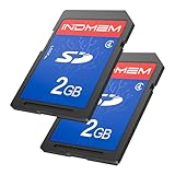 INDMEM SD Card 2GB 2 Packs Class 4 MLC Secure Digital Flash Memory Card Camera Card