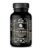 Luondu® Maca 8000 Gold Hochdosiert: 24.000mg PRO Tagesdosis - Maca Kapseln mit besonders starkem 20:1 Maca Wurzel Extrakt, vegan & ohne Zusätze (90 Kapseln)