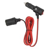 Cocoarm Auto-Zigarettenanzünder-Adapter mit Schalter, 12V 24V Stecker auf Buchse Verlängerungskabel für Auto-Kamera GPS Minikühlschrank USB-Ladegerät