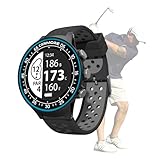 Canmore TW411 Golf-GPS-Uhr & Fitness-Tracker 40.000+ Plätze Vorinstalliert Verbesserter IC Golfer-Zubehör Geschenkfertig Breites LCD blau