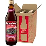 RABENHORST Holunder Muttersaft 6er Pack (6 x 700 ml) - 100 % purer Holunder-Direktsaft aus erster Pressung