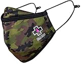 Muc-Off Wiederverwendbarer Masken Mundschutz Camo, Groß – Mund und Nasenschutz mit Verstellbaren Trägern mit Staubfilter in der Mittleren Schicht – Maske mit Filter, Bis zu 20 Mal Waschbar