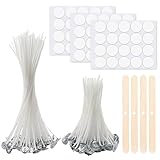 Kerzendocht Set, 50 Stück Kerzendochte für Kerzen, Rauchfrei Kerzendocht, Kerzen Selber Machen Set,für die Kerzenherstellung Candle DIY (10cm/20cm)