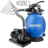Monzana® Sandfilteranlage SF102K 10.200 l/h bis 35.000L...