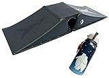 Sandora Set Skater Rampe 3+1 mit Trinkflasche C.Bears 330 ml 99905 | 113 x 39,5 x 16 cm Sprungrampe, Skateboardrampe mit 60 kg Belastbarkeit | Skaterrampe