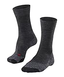 FALKE Damen Wandersocken TK2 Explore W SO Wolle antiblasen dick 1 Paar, Grau (Asphalt Melange 3180), 39-40