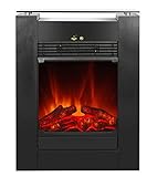 Elektrokamin Tessin von El Fuego® Farbe Schwarz Kaminofen Dekokamin AY 627