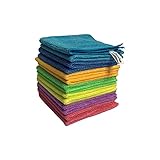 Vileda Mikrofaser Allzwecktücher Colors, Reinigungstücher zur trockenen und feuchten Anwendung, 100 % Mikrofaser-Material, 30 x 30 cm, mehrfarbig, Maxi-Pack, 14er-Pack