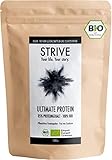 ULTIMATE PROTEIN 100% BIO Vegan - 1Kg - Neutral - 85% Proteingehalt mit allen essenziellen Aminosäuren - Pflanzliches Bio Eiweißpulver aus Reis Erbse Hanf, DE-ÖKO-039, ohne Soja und Süßungsmittel