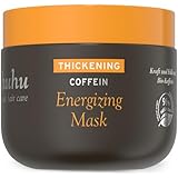 ahuhu THICKENING Coffein Energizing Mask (150 ml) – Haarmaske mit Bio-Koffein & haarverdickender Reisstärke, stimuliert & vitalisiert Kopfhaut & Haar, unterstützt das Haarwachstum, vegane Haarpflege
