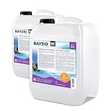 Höfer Chemie 2 x 5 L BAYZID® Pool Flockungsmittel flüssig - für kristallklares Poolwasser - einfache Anwendung + hocheffektive Wirkung gegen Trübungen