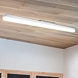 CBJKTX LED Deckenleuchte Deckenlampe Tageslicht - 90CM Tageslichtlampe Weiß Küchenlampe: 4000K LED Lampe Innen für Küche Wohnzimmer Schlafzimmer Esszimmer Balkon Flur Garage Keller - 36W