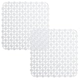 UOCAI 2 Stück Spülbeckeneinlage, 27 X 27 cm PVC Zuschneidbare Spülbeckenmatte, Abtropfmatte Spüle, Spülmatte für Spülbecken, Matte Spülbecken Küche Zubehör für Glaswaren, Geschirr, Gemüse(Transparent)