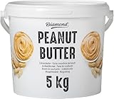 DIAMOND Erdnussbutter, Peanut Butter aus 90% gerösteten Erdnusskernen, cremig, vegan und glutenfrei - 1 x 5 kg