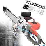 Elektrische Kettensäge, Handgeführter Diamant-Kettenwandschneider Mit 2 Ketten/2 Führungsschienen, Elektrischer Diamantketten-Wandschneider, Mit Wassergespeister Staubunterdrückung(Model-480)