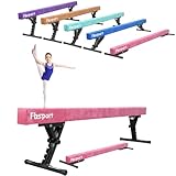 FBSPORT Schwebebalken Kinder Einstellbare Gymnastik Balance Beam 244CM, 5 Höhen Einstellbare High und Low Level Floor Beam Hoch Stabile Gym Praxis Trainingsgeräte für zuhause/Erwachsene