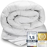 Feluna® 4-Jahreszeiten Kamelhaar-Decke aus 100% Kamelhaarflaum Ganzjahresdecke Steppbett Duo Bettdecke zum Knüpfen (4-Jahreszeiten, 155x220cm)