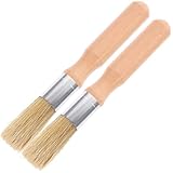 Cabilock 2 Stück Teiliges Rundkopf Pinsel Holzgriff Kleine Borstenpinsel für Acryl Ölfarben Langlebiges Malwerkzeug Leicht und Komfortabel für Anfänger und DIY kunstprojekte