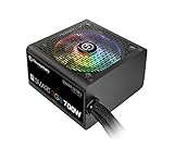 Thermaltake Smart RGB 700W | PC-ATX-Netzteil | 80-Plus | leiser 120 Lüfter | EU zertifiziert | schwarz