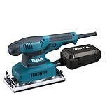 Makita Werkzeug GmbH BO3711J Schwingschleifer 190 W im Makpac, Schwarz, Blau, (L x B x H) 253 x 92 x 154 mm