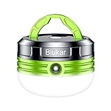 Blukar Campinglampe, LED Camping Laterne Mini Tragbare Camping Licht, 3 Helligkeiten Leuchtmodi & Eingebauter Starker Magnet & Wasserdicht Campingleuchte Zeltlampe für Camping, Wandern, Notfall usw.