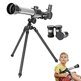 Astronomie-Teleskop für Kinder – Kinder-Teleskop Astronomie Anfänger | Optisches Refraktor Teleskop Geburtstag | Tragbares Reise-Monokular zum Beobachten von Monden, Sternen, Landschaften