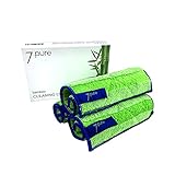 7.pure Bambus Putzlappen & Putztücher | 3 Stück | 20 x 25 cm | ohne Putzmittel | Reinigen ohne Fusseln | Waschbar | Putzschwamm, Tücher