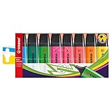 Textmarker - STABILO BOSS ORIGINAL - 8er Pack - mit 8 verschiedenen Farben