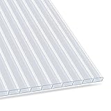 KARAT Gewächshaus Stegplatten mit hoher Formbarkeit - 60,5 x 121 cm - Hohlkammerplatten Doppelstegplatten aus Polycarbonat (Stärke: 4 mm, Transparent)