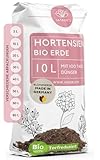 Bio Hortensienerde 10 L - Blumenerde für Hortensien aus 40%...
