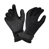 Oshhni Tauchhandschuhe, Wasserhandschuhe, Neoprenanzug, Winterhandschuh (Größe L) für Wassersport