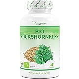 Bio Bockshornklee Aktiviert - 365 Kapseln - Hochdosiert mit 2600mg (650mg je Kapsel) - Laborgeprüft & zertifizierte Bio Qualität - Ohne unerwünschte Zusätze - Vegan