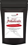 1KG Pökelsalz, Nitritpökelsalz, Nitrit Salz zur Herstellung von Rohwurst und Fleischwaren mit Umrötung, Pastrami, Salami, Surfleisch, trocken und nass pökeln von Fleisch und Wurst | Saliamo