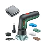 Bosch Elektro-Reinigungsbürsten-Set UniversalBrush (für Badezimmer Fliesen, Küchenherd, Pfannen, Töpfe und mehr; 10 Reinigungsaufsätze enthalten; 3,6 V integrierter Akku; Micro-USB-Kabel; in Tasche)