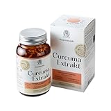 Neu Curcuma Extrakt | 60 Kapseln | Curcumingehalt ca. 10.000mg Kurkuma pro Kapsel | Hochdosiert PETA Zertifiziert | CO2 und Plastikneutral in Glasdose