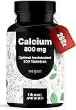 Calcium Tabletten Hochdosiert - 200 Tabletten - 800mg...