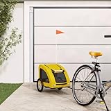 Fahrradanhänger Gelb Oxford-Gewebe und Eisen, Xichuzi Fahrrad Anhänger, Lastenanhänger, Handwagen, Fahrrad-lastenanhänger, Lastenfahrrad - 93959