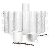 MamboCat Event 24er Set Kaffeebecher I 250 ml I weiße...