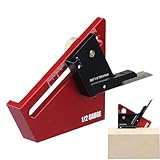 Zentrierfinder, Holzbearbeitung, Mittelmarkierungslehre, Aluminiumlegierung, präzise, kompakte Anreißnadel, 1 Stück, für Ingenieurschablonenbohrungen, Dachneigung, passend für weniger als 58 mm Dicke