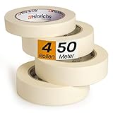 Hinrichs 4x Kreppband – Abklebeband Maler 3 Rollen 50 m x...